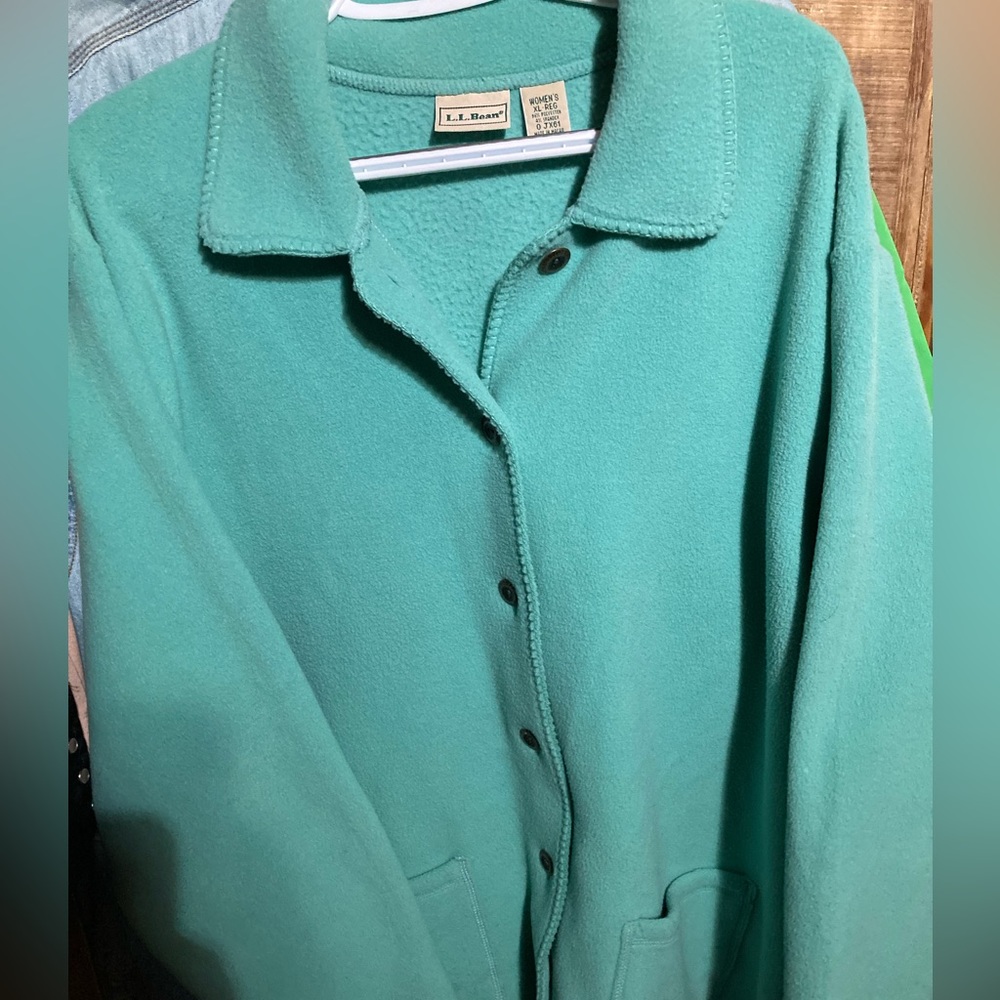 L.L. BEAN FLEECE WOMANS PEA COAT